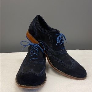Cole Haan Navy Suede Oxfords Size 13